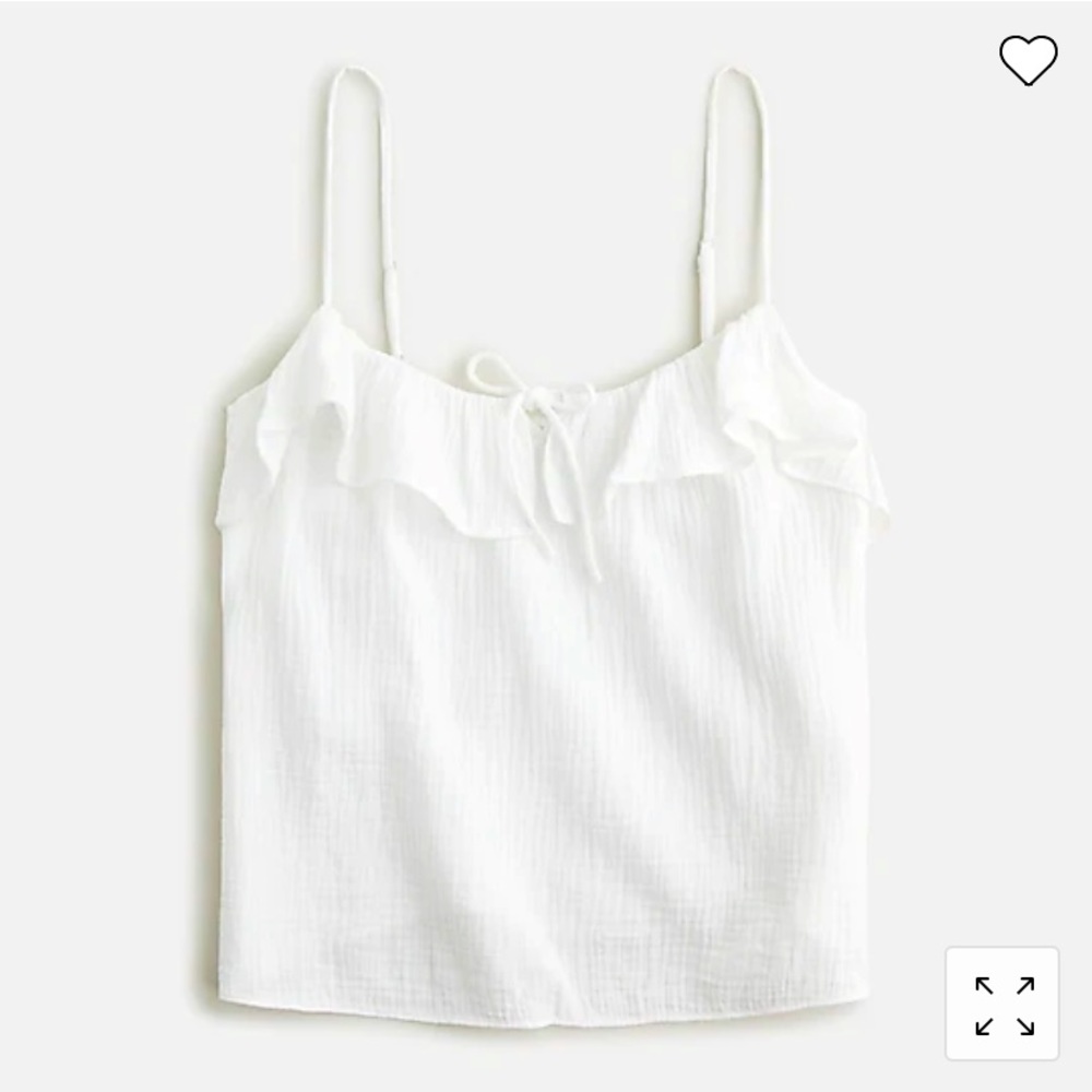 J. Crew Ruffle Soft Gauze Cami NWT MSRP $70